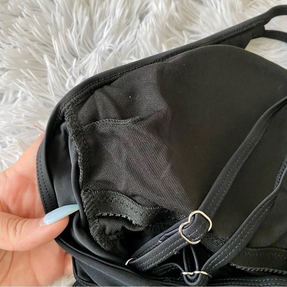 NWOT Two Piece Black Tankini Boy Shorts Modest Swimsuit Bikini - Picture 14 of 14